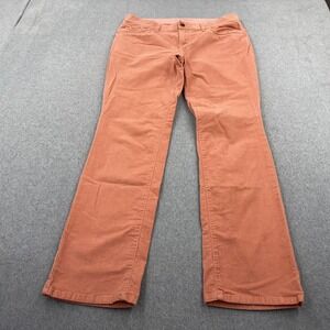 Sonoma Pants Womens 12 Peach Corduroy Modern Fit Boot Cut Mid Rise Preppy